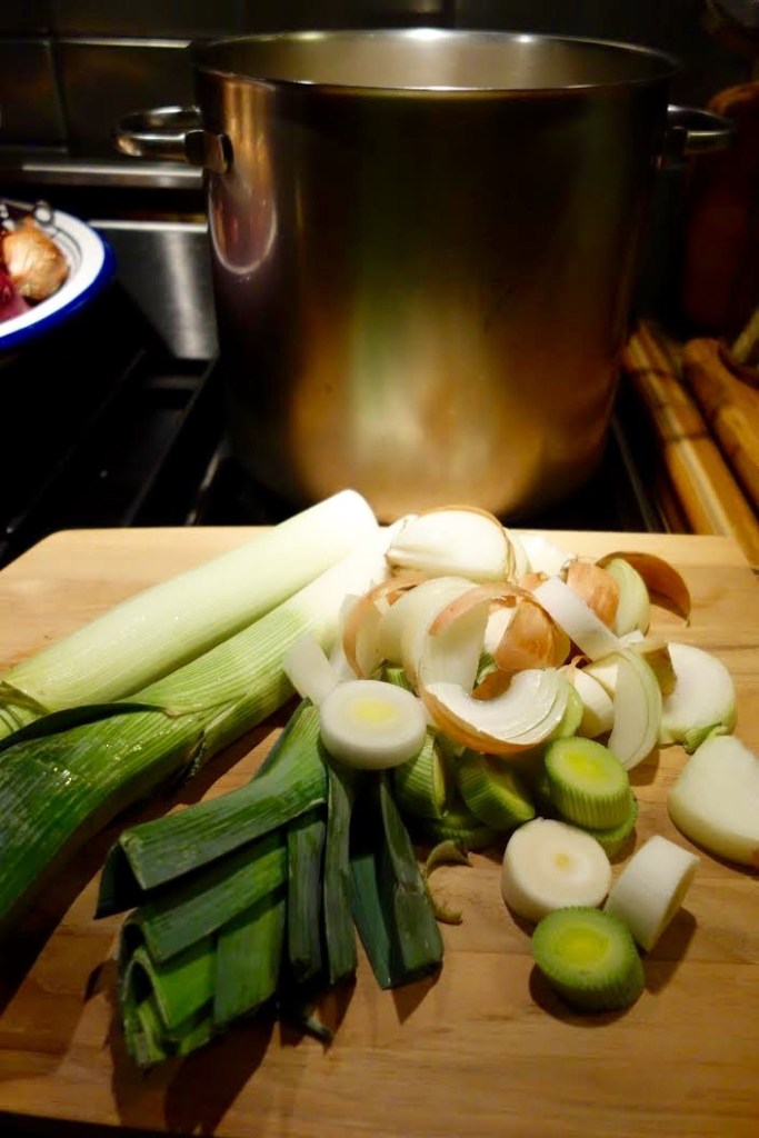 Leeks and Onions for Bone Broth
