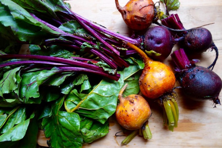 Raw and Red and Golden Beets