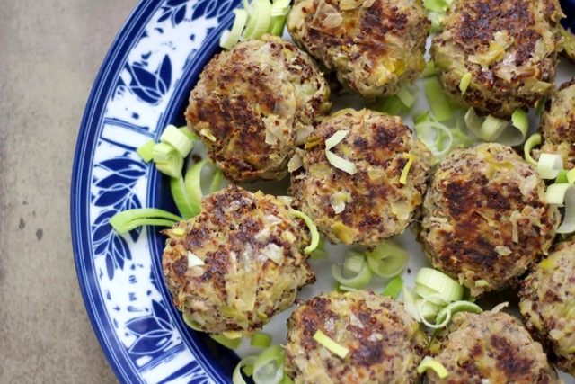 Lemony Meatballs Plated