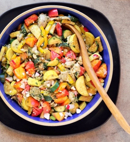 Vegetable Salsa Plated