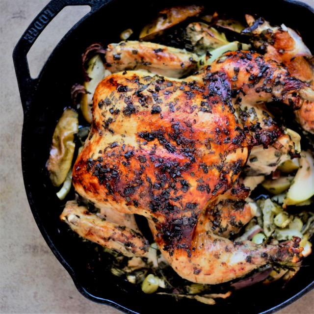 Green Apple Fennel Chx Cooked