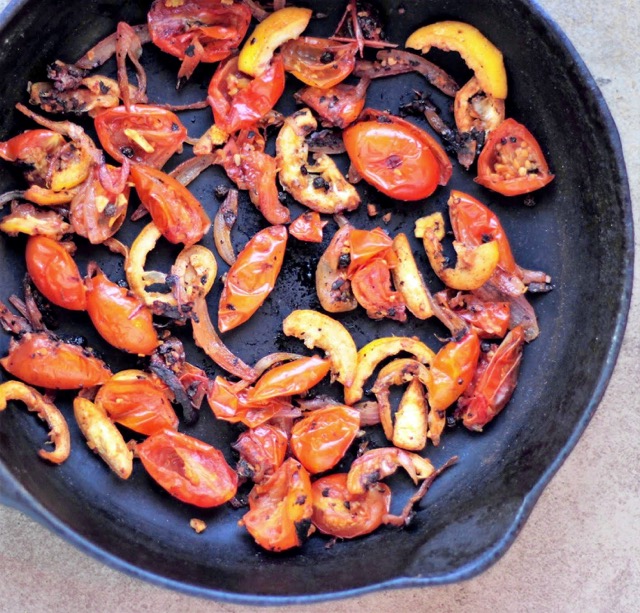 Fish Torta Lemons and Tomatoes for Topping