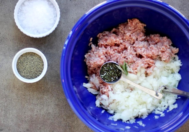 Meatball Prep with Mustard Cream Sauce