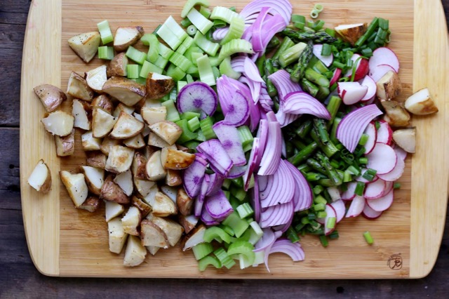 Potato Salad Roasted Ingredients