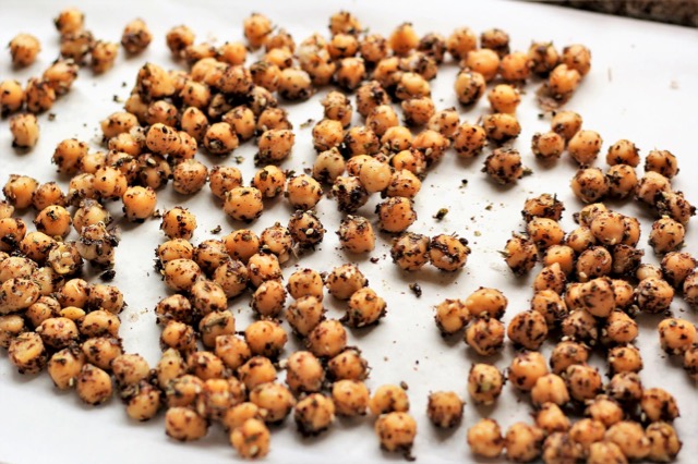 Tabbouleh_5122 RAW GARBANZOS SPREAD ON SHEET PAN